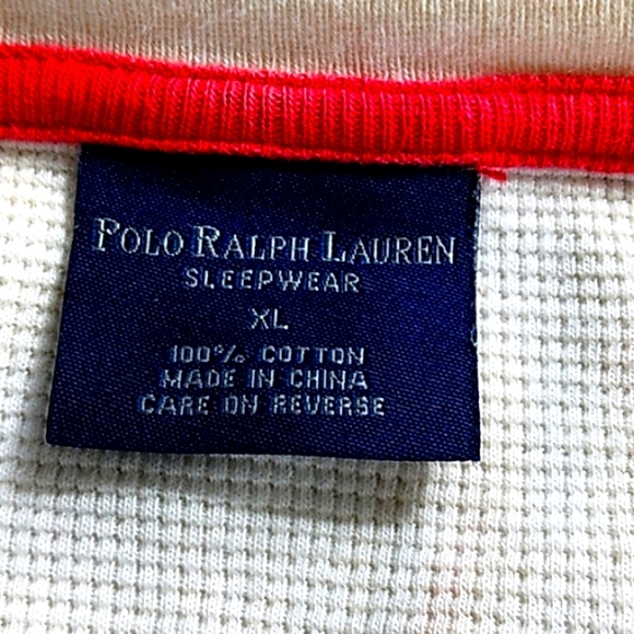 RALPH LAUREN POLO CUSTOM BLEACH THERMAL SHIRT XL - Picture 4 of 7